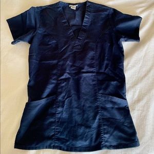 XS Midnight Blue Scrub Top